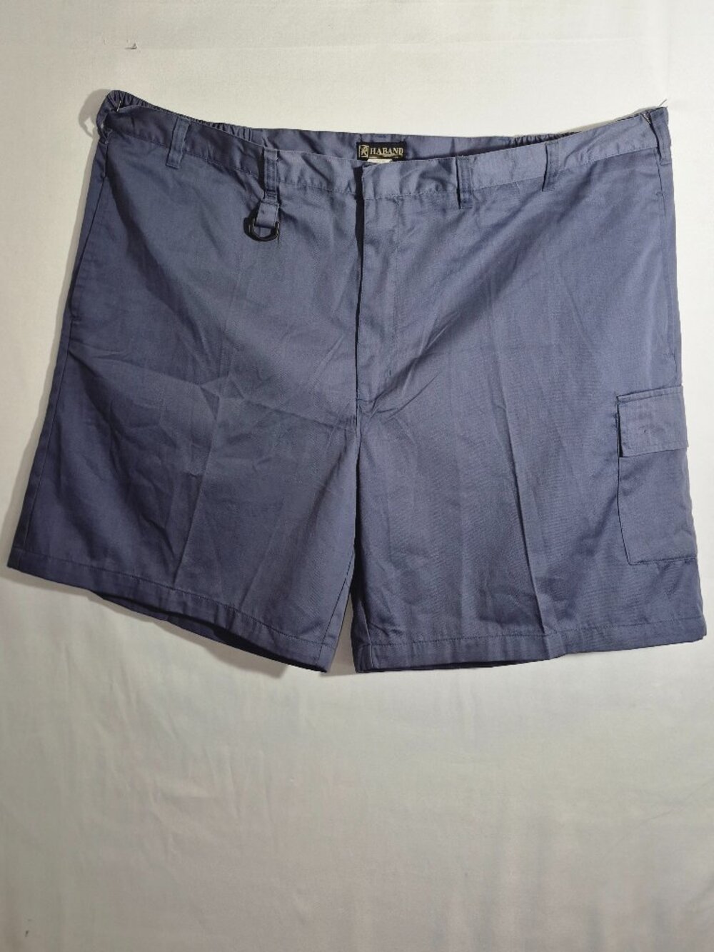 Haband long cargo shorts, dark grey, elastic waist, 4-pockets, 52" waist NEW